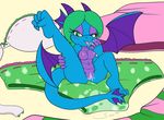  amethese anthro blueborn bra breasts clothing dragon female hindpaw licking nipples orgasm panties paws pussy pussy_juice scalie shrinking shrunk solo toe_curl tongue tongue_out underwear wet 