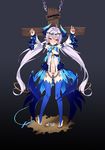  bad_id bad_pixiv_id barefoot blood blue_eyes breasts bridal_legwear crown_of_thorns crucifixion cum cum_in_pussy demon_girl demon_horns demon_wings detached_sleeves elsword empty_eyes highres horns kuro_(kuronell) long_hair looking_at_viewer luciela_r._sourcream nipples noblesse_(elsword) pointy_ears pussy silver_hair slave small_breasts solo thighhighs trembling twintails uncensored very_long_hair wings 