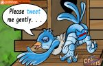  all_fours ass_up avian bird breasts butt censored claws craftyandy creative_censorship half-closed_eyes humor meme paws presenting presenting_hindquarters rotteneggcreations solo tweetfur 
