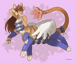  breasts clothing feline lingerie lion mammal multi_breast multi_limb multiple_arms nibiki wings 