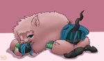  2015 :3 changeling duo equine eyes_closed fan_character fangs female feral fluffle_puff friendship_is_magic fur hair horn long_hair lying mammal my_little_pony on_front one_eye_closed pink_fur queen_chrysalis_(mlp) shdingo sleeping smile 