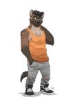  2018 anthro clothed clothing furrybob hyena male mammal solo 