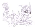 anthro cascoon constricted male nintendo penis pok&eacute;mon posexe simple_background solo video_games white_background 