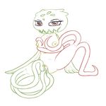  anthro breasts carnivine female looking_at_viewer nintendo nipples nude penetration pok&eacute;mon posexe pussy simple_background smile solo tentacles vaginal vaginal_penetration video_games white_background 