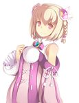  ar_tonelico ar_tonelico_iii bad_id bad_pixiv_id blonde_hair bow braid dress hair_ornament pink_eyes saki_(ar_tonelico) short_hair smile solo somnium twin_braids 