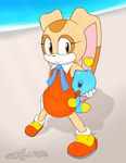  2015 anthro chao cheese_the_chao cream_the_rabbit cute excito female hug lagomorph male mammal rabbit sonic_(series) 