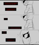  chara_(undertale) clothing fatz_geronimo_(artist) grin hair human knife main_protagonist_(undertale) mammal surprise undertale 