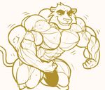  abs anthro biceps big_bulge big_muscles biting_lip black_eyes bulge clothed clothing feline flexing fur ginga green_fur half-dressed huge_muscles hyper hyper_muscles jaguar male mammal mascot muscular muscular_male olympics pecs ripped-saurian sketch solo teeth thong topless 