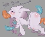  anthro blush breasts butt female legendary_pok&eacute;mon mammal mega_evolution mega_mewtwo mega_mewtwo_y mewtwo nintendo nipples nude pok&eacute;mon red_eyes simple_background solo twisted-brit video_games 