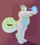  &lt;3 chubby cute dragon frost ice john junga magic male musclegut muscular overweight paws reptile scalie 