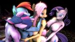  2015 3d anal anal_penetration animal_genitalia anthro areola balls big_breasts breasts dickgirl dickgirl/dickgirl equine erect_nipples erection fluttershy_(mlp) friendship_is_magic horn horse horsecock huge_breasts indigosfm intersex intersex/intersex mammal my_little_pony nipples nude penetration penis pony rainbow_dash_(mlp) rarity_(mlp) sex twilight_sparkle_(mlp) unicorn 