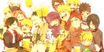  2015 4girls 6+boys age_progression alcohol beer cup dated drinking_glass gaara glasses half_mask happy happy_birthday haruno_sakura hatake_kakashi hyuuga_hinata multiple_boys multiple_girls multiple_persona nara_shikamaru naruto naruto_gaiden naruto_shippuuden o96ap sai sarutobi_konohamaru spiked_hair time_paradox uchiha_sarada uchiha_sasuke uzumaki_boruto uzumaki_himawari uzumaki_naruto whiskers 