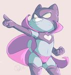  cape cat clothing costume danny_(artist) feline gumball gumball_watterson hero male mammal mask simple_background solo tagme the_amazing_world_of_gumball 