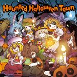  album_cover animal_ears at_pokky blonde_hair blue_hair boots bow braid brown_hair bunny_ears candle candy capelet closed_eyes cover crystal english eyeball eyes flandre_scarlet flat_cap floppy_ears food hair_bow hair_ornament halloween hammer hat hat_ribbon imaizumi_kagerou jack-o'-lantern kirisame_marisa komeiji_koishi light lollipop long_hair long_sleeves looking_at_viewer mary_janes mob_cap mouse_ears multiple_girls nazrin open_mouth profile puffy_sleeves red_eyes ribbon ringo_(touhou) seiran_(touhou) shirt shoes short_hair short_sleeves side_braid silver_hair single_braid sitting skirt skirt_set skull smile socks string sweets text_focus third_eye tongue tongue_out touhou vest wings witch_hat wolf_ears yellow_eyes 