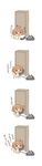  :d all_fours alternate_costume brown_eyes brown_hair check_translation closed_eyes commentary_request corded_phone crying diaper fang hair_ornament hairclip head_bump highres ikazuchi_(kantai_collection) kantai_collection kotanu_(kotanukiya) long_sleeves open_mouth phone rotary_phone short_hair simple_background sitting smile solo talking_on_phone tears translated translation_request wavy_mouth white_background younger 