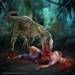  breasts carnivore dino_crisis dinosaur female gore human mammal nude prywinko raptor reptile scalie 