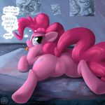  1trick anus equine female friendship_is_magic fur hair hooves horse mammal my_little_pony pink_fur pink_hair pinkie_pie_(mlp) pony pussy text 