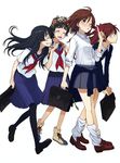  4girls fuyukawa_motoi misaka_mikoto multiple_girls shirai_kuroko to_aru_kagaku_no_railgun to_aru_majutsu_no_index 