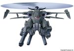  artist_name autocannon gatling_gun helicopter kuzuryuu_kennosuke mecha missile no_humans original robot wings 