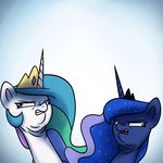  2015 animated anticularpony duo equine female feral friendship_is_magic horn mammal my_little_pony princess_celestia_(mlp) princess_luna_(mlp) winged_unicorn wings 