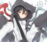  animal_costume bad_id bad_pixiv_id black_hair blush fang houjuu_nue nejime red_eyes short_hair solo touhou wings 