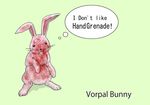  bunny explosive grenade killer_rabbit_of_caerbannog monty_python nekotarou no_humans 