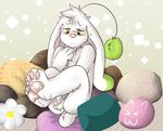  anthro anus balls barefoot eyewear final_fantasy front_view glasses holding_penis legs_up looking_down male moogle nude partially_retracted_foreskin pawpads penis perineum pillow shy sitting solo toybadgers uncut video_games 