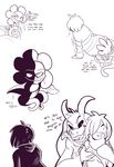  2015 anthro asriel_dreemurr breasts caprine clothing dialogue english_text female flowey_the_flower forced fur goat hair horn kayla-na long_ears male mammal monster protagonist_(undertale) rape sex text undertale video_games white_fur 