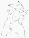  anthro anus clefable cum female looking_at_viewer mammal monochrome nintendo pencil_(artwork) pok&eacute;mon pussy simple_background solo tongue traditional_media_(artwork) video_games white_background yaroul 