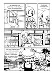  adrian_ferrer aki_minoriko aki_shizuha comic english food fruit grapes greyscale hair_ornament hair_ribbon hug instrument leaf_hair_ornament lunasa_prismriver monochrome multiple_girls ribbon short_hair ticket touhou tree violin violin_case 