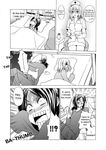  bed christa_renz comic english freckles greyscale hat ice_pack kaorihero monochrome multiple_girls nurse nurse_cap open_mouth shingeki_no_kyojin short_hair sick surgical_mask typo ymir_(shingeki_no_kyojin) 