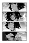  1girl 71 blush comic greyscale kill_la_kill kiryuuin_satsuki monochrome soroi_mitsuzou tears translation_request trembling 