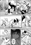  comic greyscale highres inaba_tewi monochrome multiple_girls niiko_(gonnzou) reisen_udongein_inaba touhou translated 