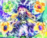  bad_id bad_pixiv_id colorful dress gradient_hair hijiri_byakuren kazu_(muchuukai) long_hair multicolored_hair scroll solo touhou yellow_eyes 