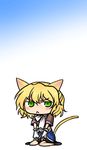  :&lt; animal_ears animated animated_gif blonde_hair cat_ears chibi mizuhashi_parsee rex_k sitting solo tail touhou 