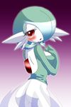  blush gardevoir gen_3_pokemon lowres nintendo pokemon pokemon_(creature) smile solo white_moon 