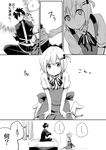  aobe_mahito bound comic crossdressing greyscale hair_ornament hairclip monochrome multiple_boys original otoko_no_ko tied_up translated 