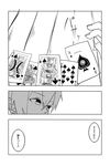  absurdres artist_name c-button card comic greyscale highres kantai_collection monochrome playing_card poker royal_flush shiranui_(kantai_collection) translated 