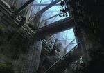  bad_pixiv_id izumi_sai no_humans original ruins scenery 