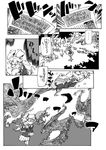  animal_ears bunny_ears comic forest greyscale hirano_masanori monochrome nature newspaper reisen_udongein_inaba solo touhou translation_request trembling 