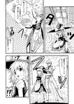  1girl comic doujinshi greyscale highres kirisame_marisa monochrome morichika_rinnosuke tomokichi touhou translated 