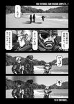  1girl 2boys 4koma :d =_= ? bad_id bad_pixiv_id beach beard collared_shirt comic crossover eyepatch facial_hair five-seven floating gloom_(expression) greyscale hair_ribbon headband kazuhira_miller metal_gear_(series) monochrome multiple_boys mustache naked_snake open_mouth outstretched_arms ribbon rumia shirt size_difference smile spoken_question_mark sunglasses touhou translation_request 