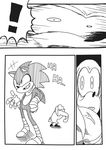  english furry gashi-gashi greyscale hard_translated knuckles_the_echidna monochrome solo sonic sonic_boom_(game) sonic_the_hedgehog translated 