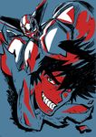  bad_id bad_pixiv_id black_hair getter-1 getter_robo grin male_focus mecha nagare_ryoma new_getter_robo nihon smile solo 