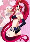  bad_id bad_pixiv_id bikini_top long_hair red_hair short_shorts shorts solo tengen_toppa_gurren_lagann thighhighs very_long_hair yamagami_mozuku yellow_eyes yoko_littner zoom_layer 