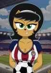 a-fitzga absurd_res anthro chivas club_deportivo_guadalajara domestic_cat felid feline felis female football_jersey football_uniform guadalajara hi_res jersey kitty_katswell mammal nickelodeon solo t.u.f.f._puppy