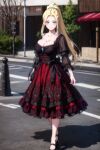  ai-generated beatrix_amerhauser breasts gothic_lolita highres large_breasts lolita_fashion zom_100:_zombie_ni_naru_made_ni_shitai_100_no_koto 
