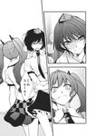  chado comic greyscale highres himekaidou_hatate monochrome multiple_girls shameimaru_aya touhou translated 