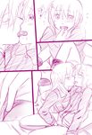  bai_lao_shu blush comic couple crying erica_hartmann gertrud_barkhorn licking long_hair military military_uniform monochrome multiple_girls open_mouth panties short_hair strike_witches tongue tongue_grab tongue_out underwear uniform world_witches_series yuri 