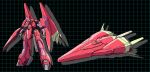  aircraft beam_cannon commentary_request concept_art energy_gun food gundam machinery mecha messala mobile_suit multiple_views niiyan no_humans original popsicle redesign robot sketch spacecraft starfighter transformation weapon zeta_gundam 